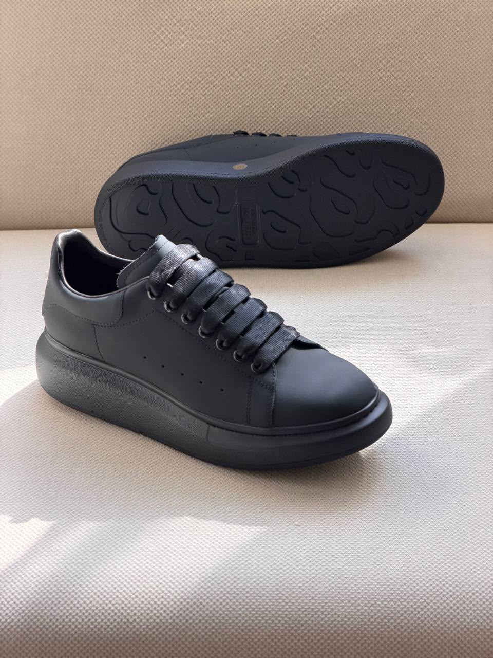 Alexander McQueen Oversized Sneaker (Monochrome Black / Matte Finish)