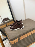 Hermès Bouncing Sneaker (Dark Brown / White)