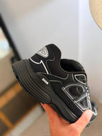 Dior B30 Sneaker (Black / Reflective White Trim)