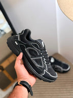Dior B30 Sneaker (Black / Reflective White Trim)