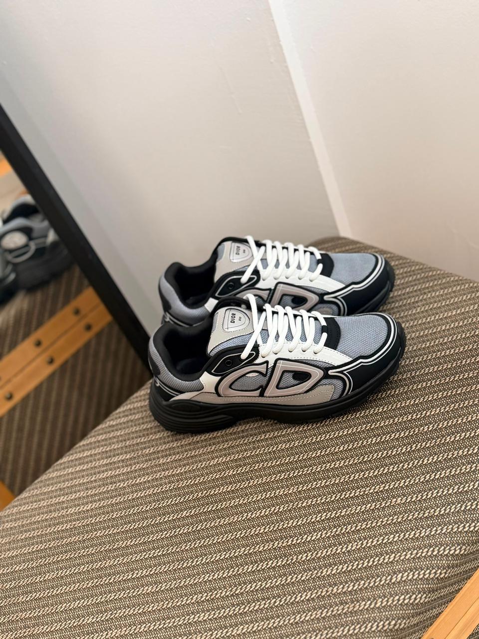 Dior B30 Sneaker (Grey / Black / White)
