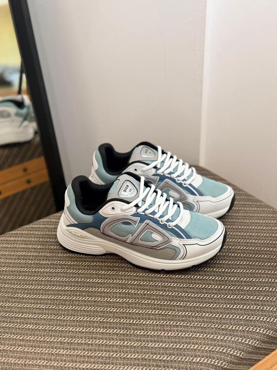 Dior B30 Sneaker (Light Blue / White / Grey)