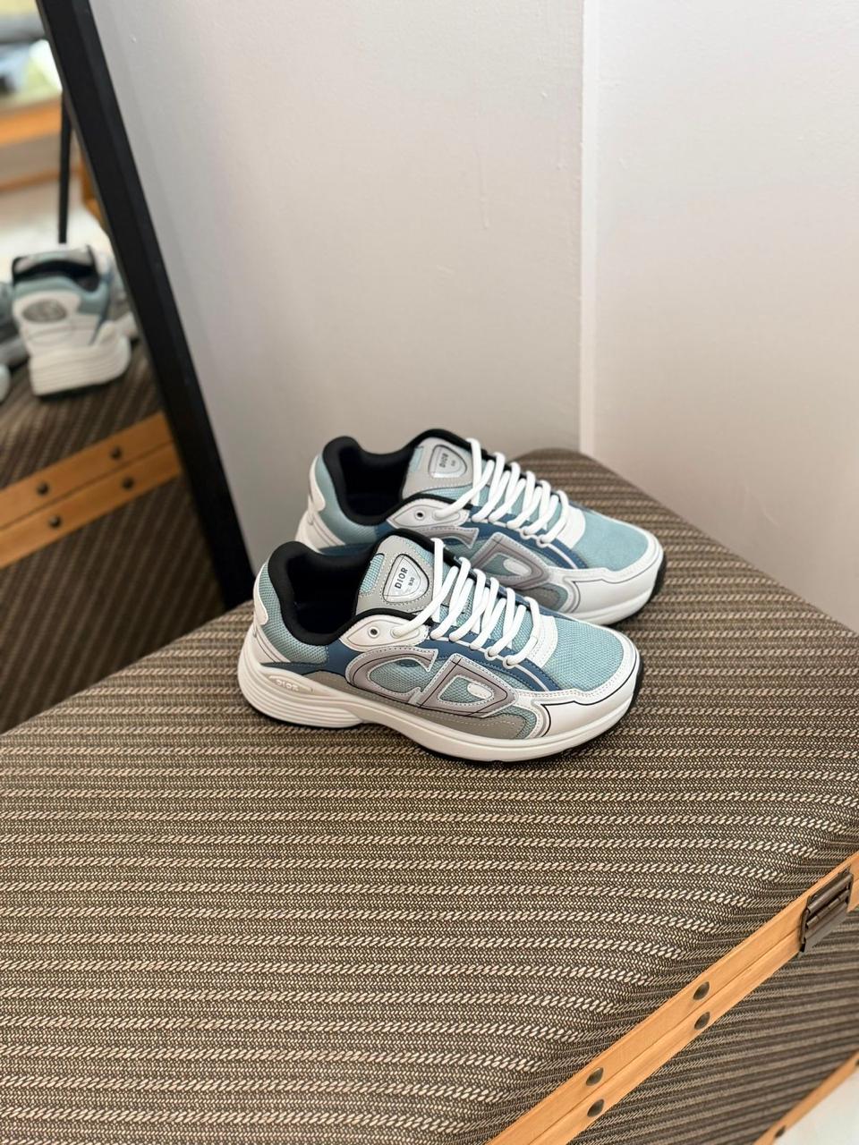 Dior B30 Sneaker (Light Blue / White / Grey)