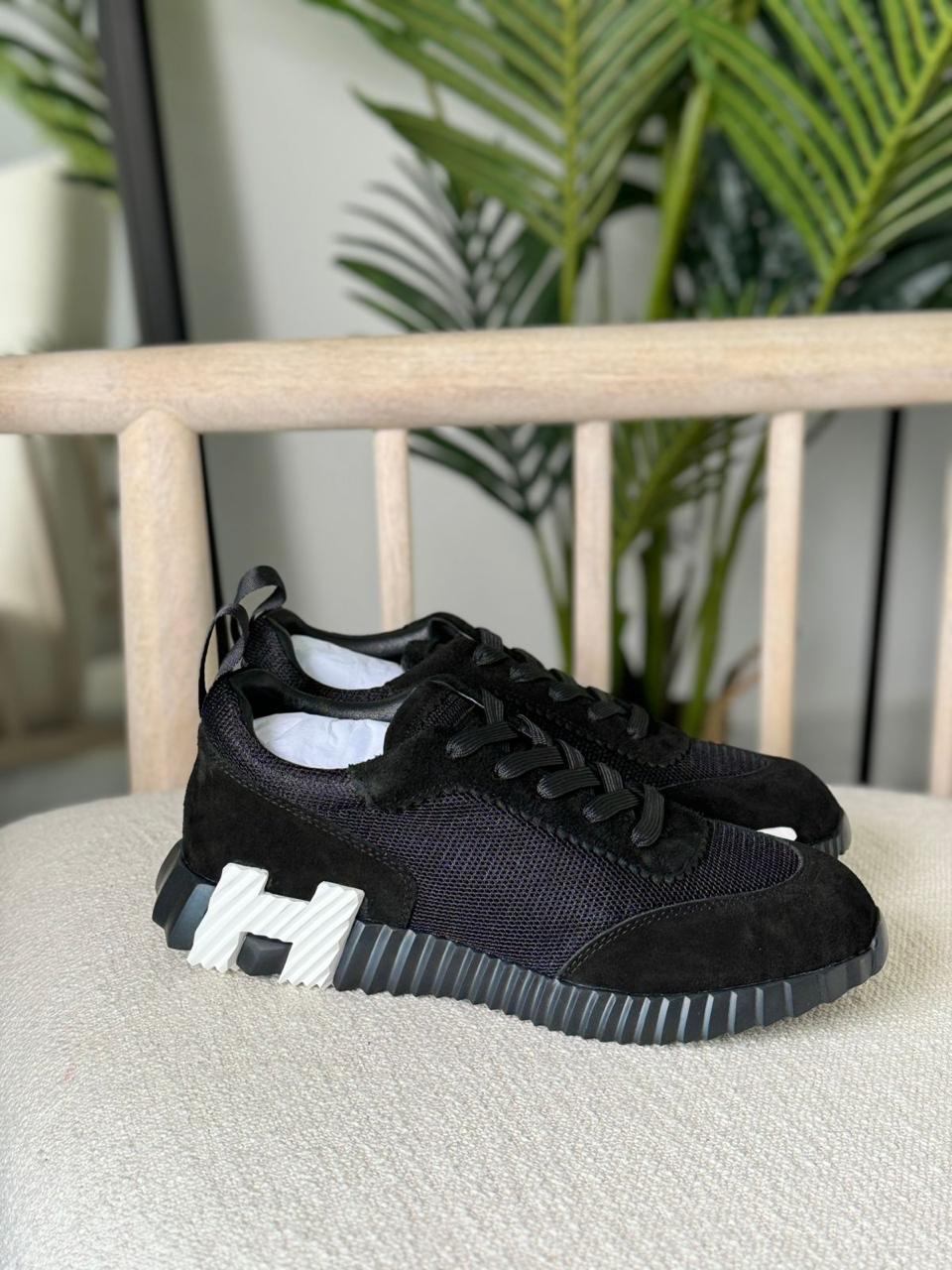 Hermès Bouncing Sneaker (Black / White)
