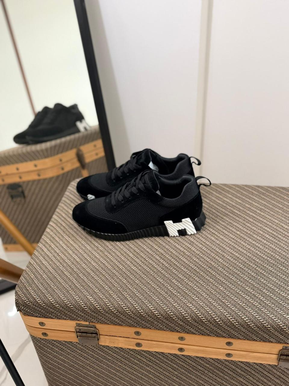 Hermès Bouncing Sneaker (Black / White)