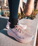 Asics Gel-Nimbus 26 Running Shoe (Light Pink / Mauve / Multicolor Accents)