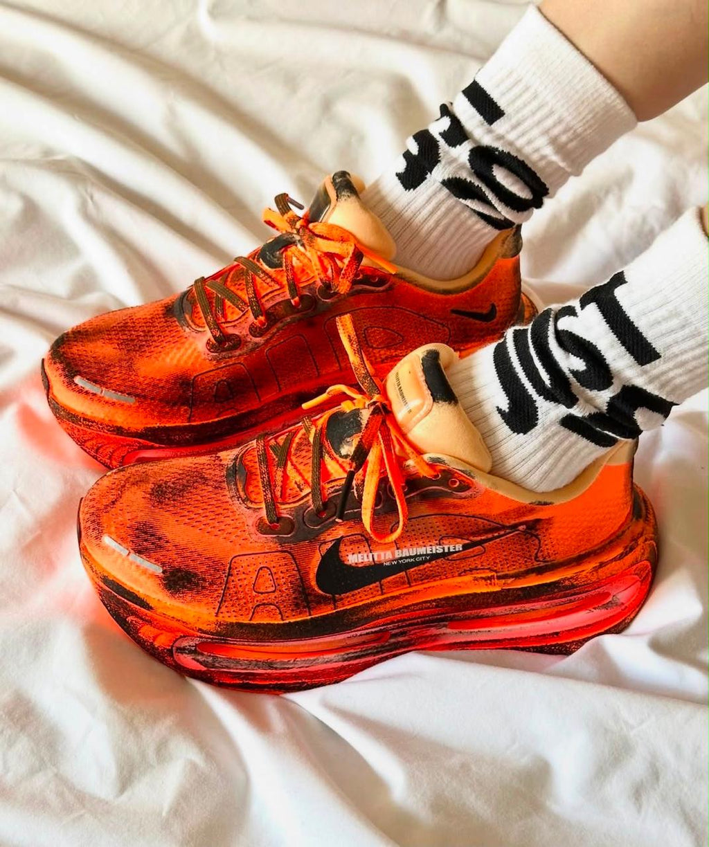 Nike x Melitta Baumeister Air Max Dn (Neon Orange / Distressed Black)