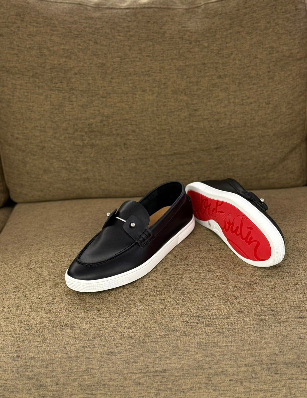 Christian Louboutin Spooky Leather Loafers (Black)