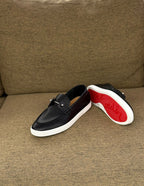 Christian Louboutin Spooky Leather Loafers (Black)