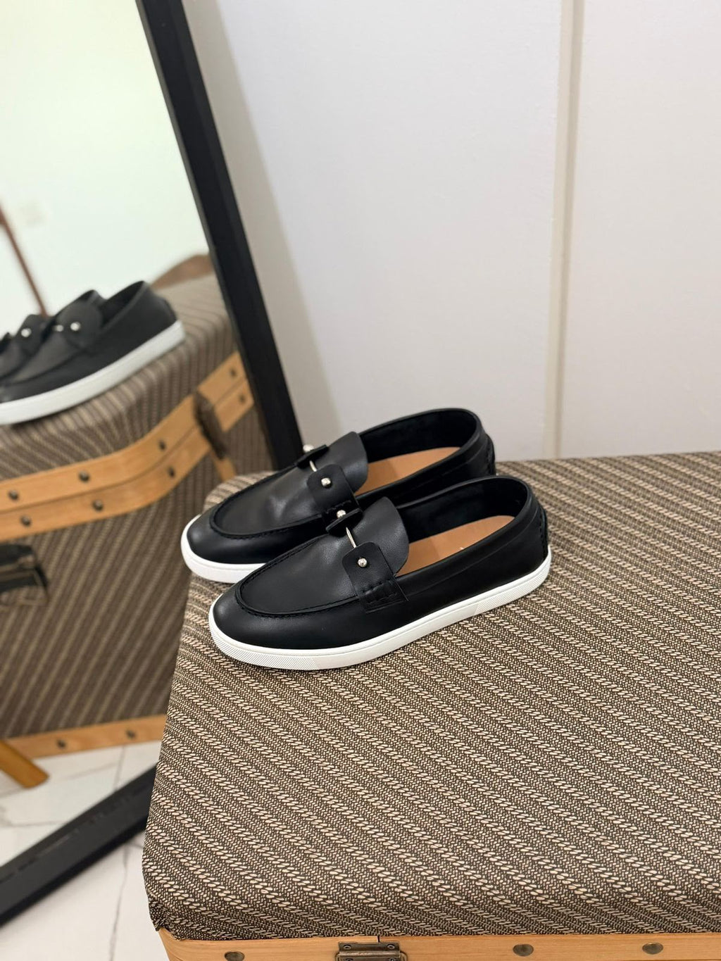 Christian Louboutin Spooky Leather Loafers (Black)