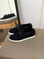 Christian Louboutin Spooky Suede Loafers (Black)