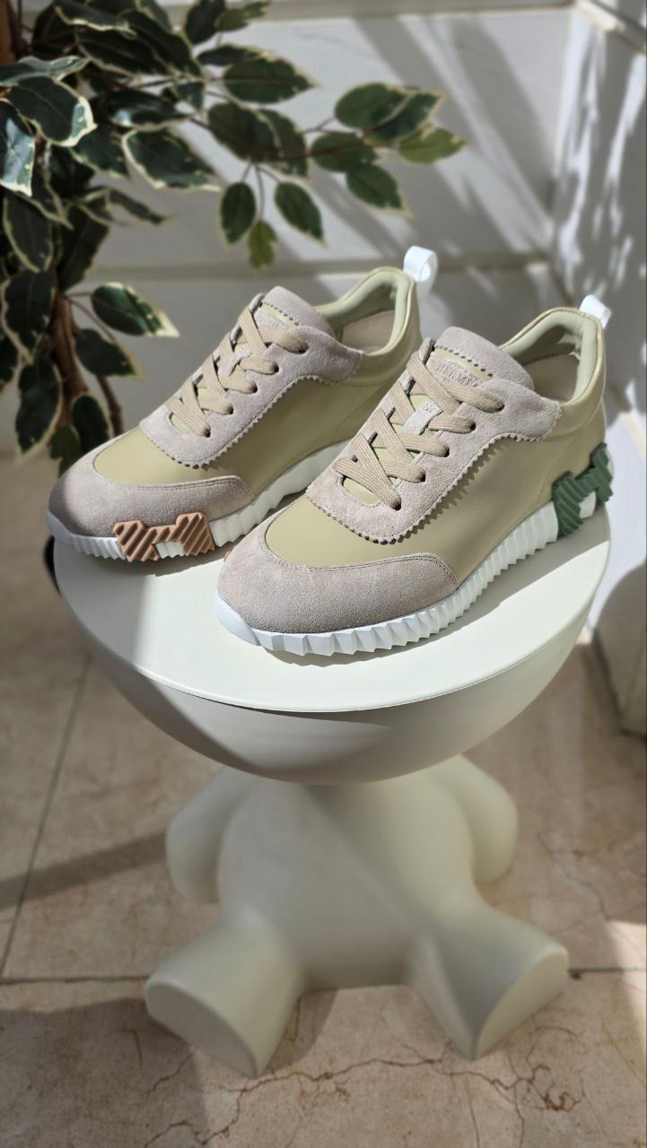 Hermes Beige Casual Sneakers