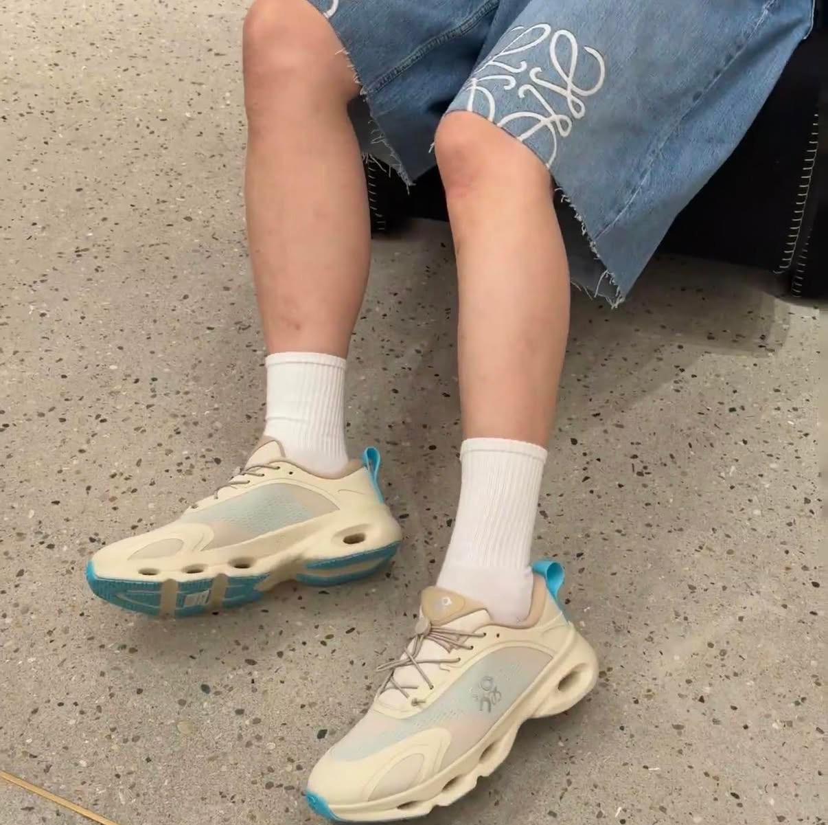 LOEWE + ON Cloud rubber-trimmed recycled-mesh sneakers