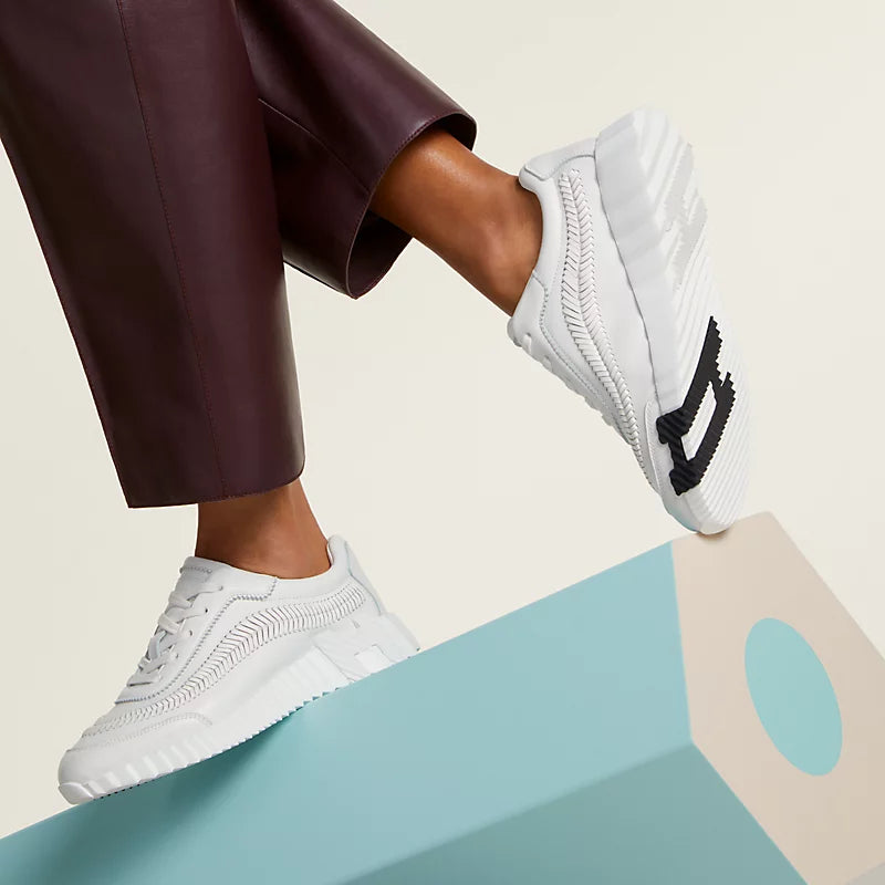 Urban Wave Chunky Sneakers (White)