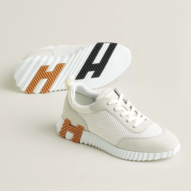 Hermes Bouncing Sneaker Shoes White
