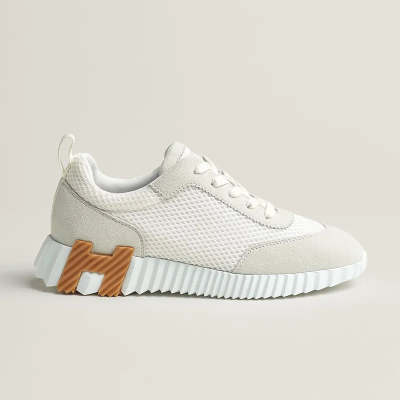 Hermes Bouncing Sneaker Shoes White