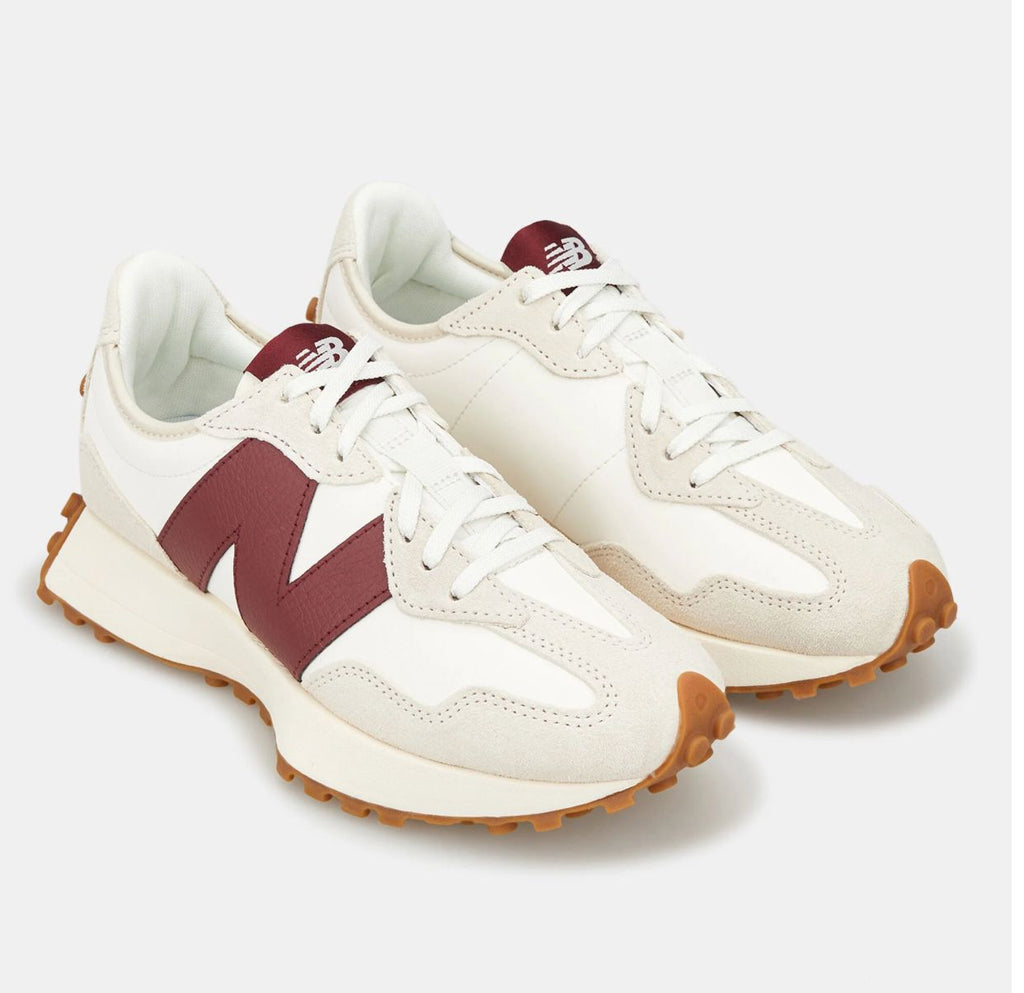 New Balance 327 trainers ‘OFF WHITE/BURGUNDY
