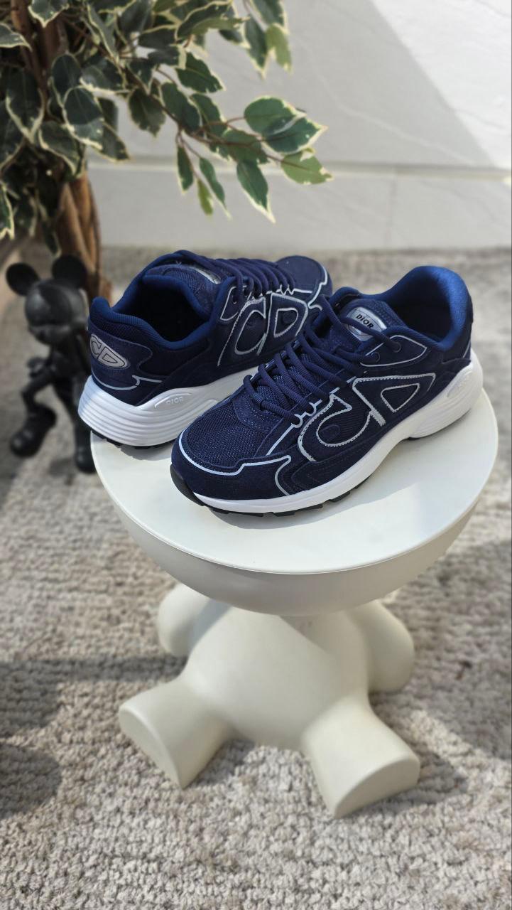 Dior B30 Low-Top Sneakers – Navy Blue